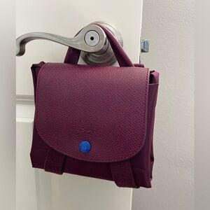 Longchamp Le Pliage Club Backpack in Plum